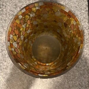 Stained Glass Tall Candle Holder